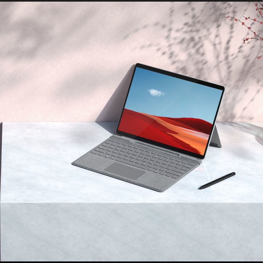 Surface Pro X with Platinum Microsoft SQ 2, WiFi 16 GB RAM, 256 GB SSD